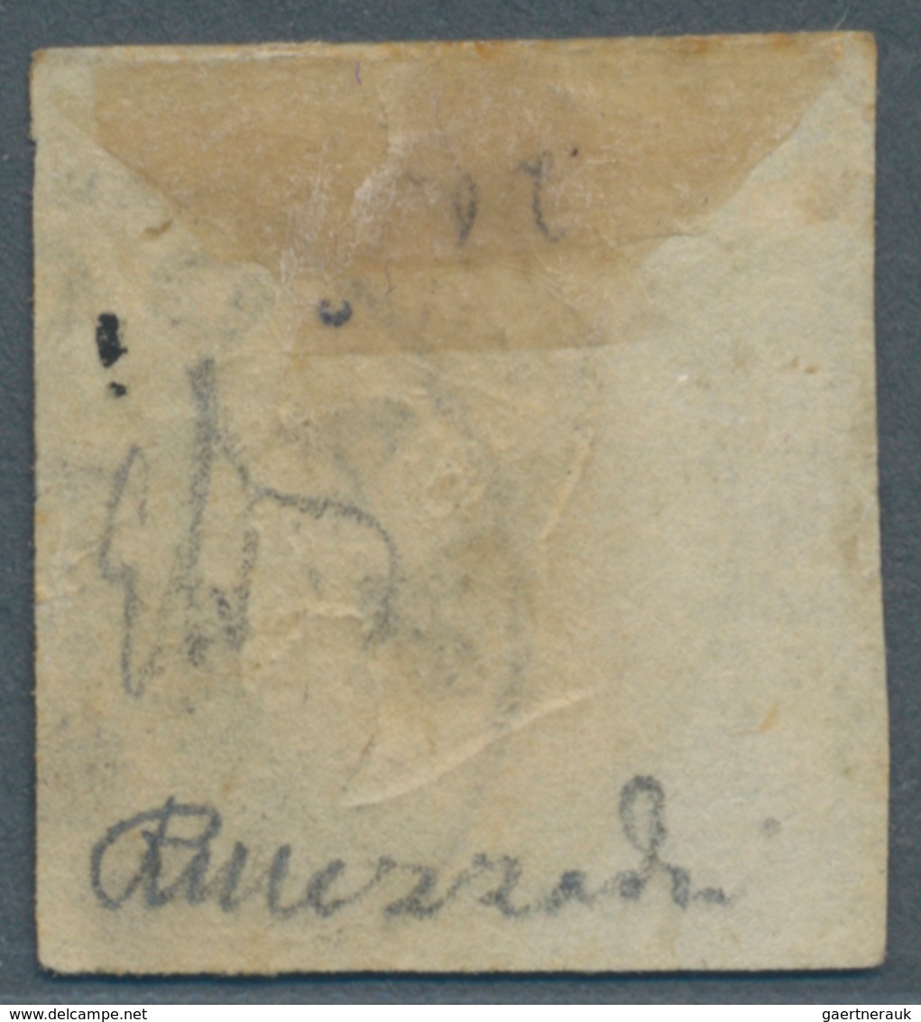 Italien: 1861, 50 Grana Gray Cancelled With Circle Stamp NAPOLI, Mostly Touched, Cert. Chiavarello, - Mint/hinged