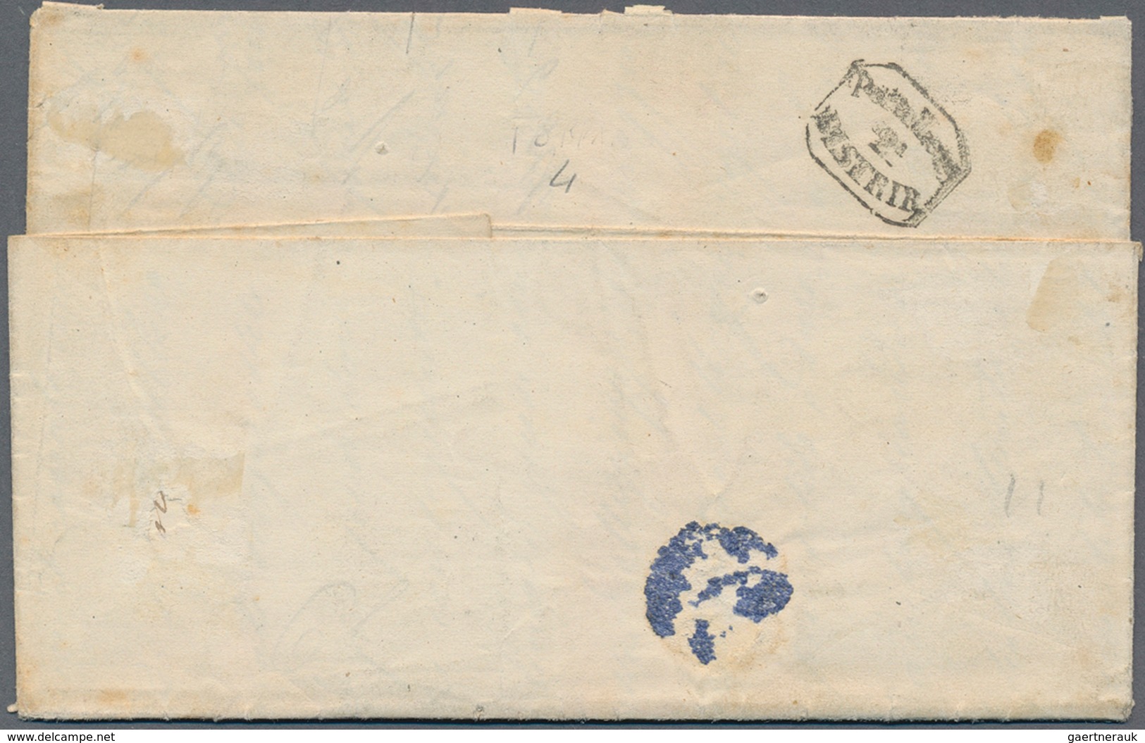 Italien: 1862, Viktor Emanuel 10 C Brown-yellow (bistro Giallastro) On Cover Sent From "ST.ANGELO LO - Ungebraucht