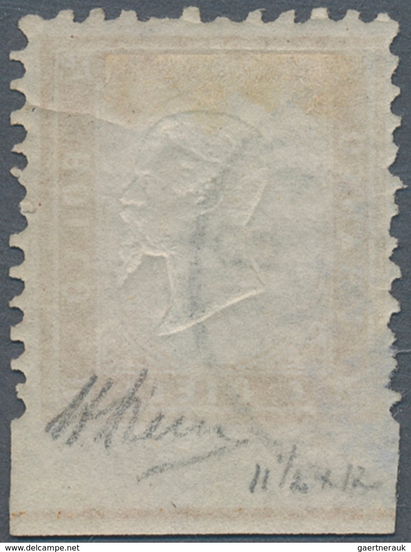 Italien: 1862, 10c. Bistre, Fresh Colour And Mainly Well Perforated With Some Irregular Perfs/creasi - Ungebraucht