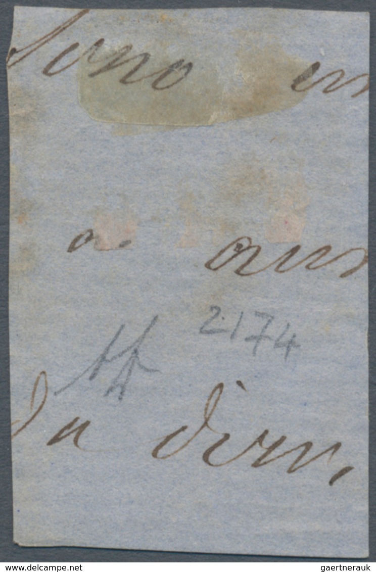 Italien: 1862, 10 Cent. Bistre, Perforation 11 1/2 X 12, Not Perforated At The Bottom With Complete - Neufs