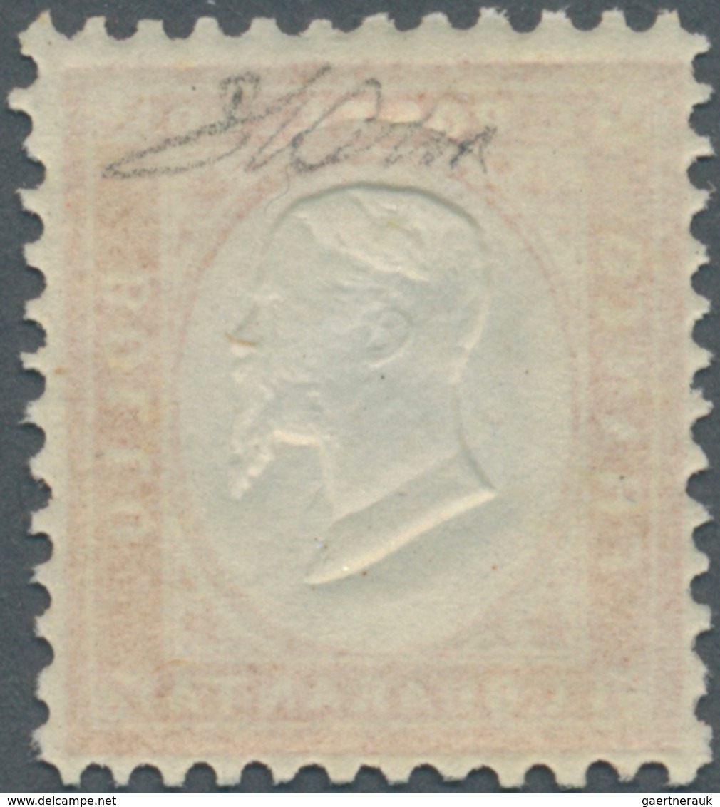 Italien: 1862, 40c. Carmine, Fresh Colour, Good Centering, Well Perforated, Unmounted Mint, Signed A - Neufs