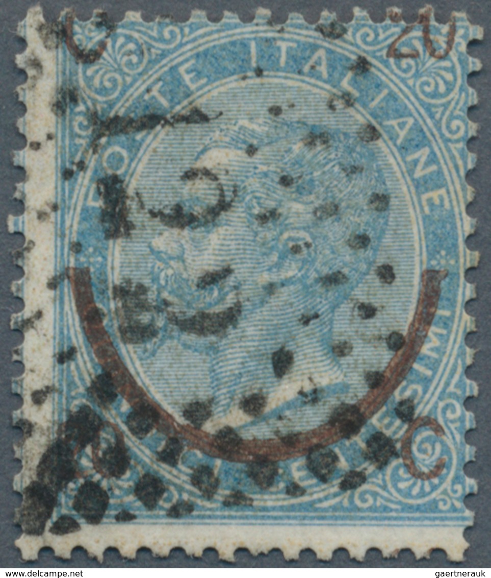 Italien: 1865, 20 Cent On 15 C, Type I, Overprint Shifted Towards The Top, Certificate Enzo Diena. - Mint/hinged