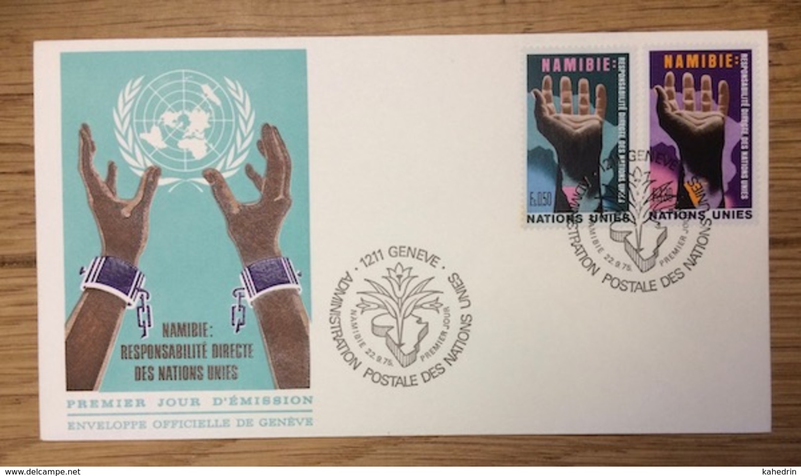 United Nations 1975 Geneve FDC Namibie - FDC