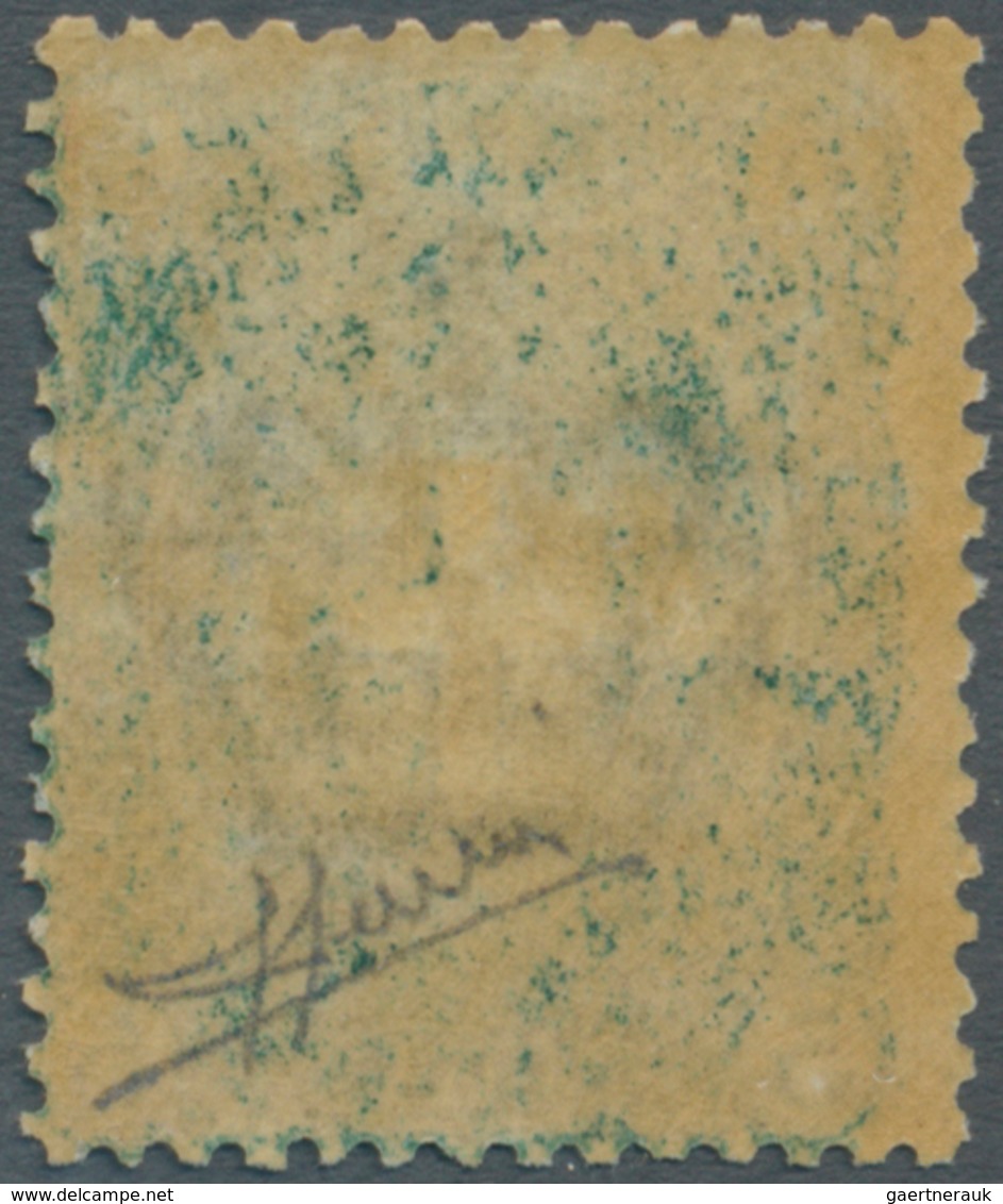 Italien: 1889, 5c. Green Unmounted Mint (with Attractive Offset Of Colour), Signed And Certificate S - Mint/hinged