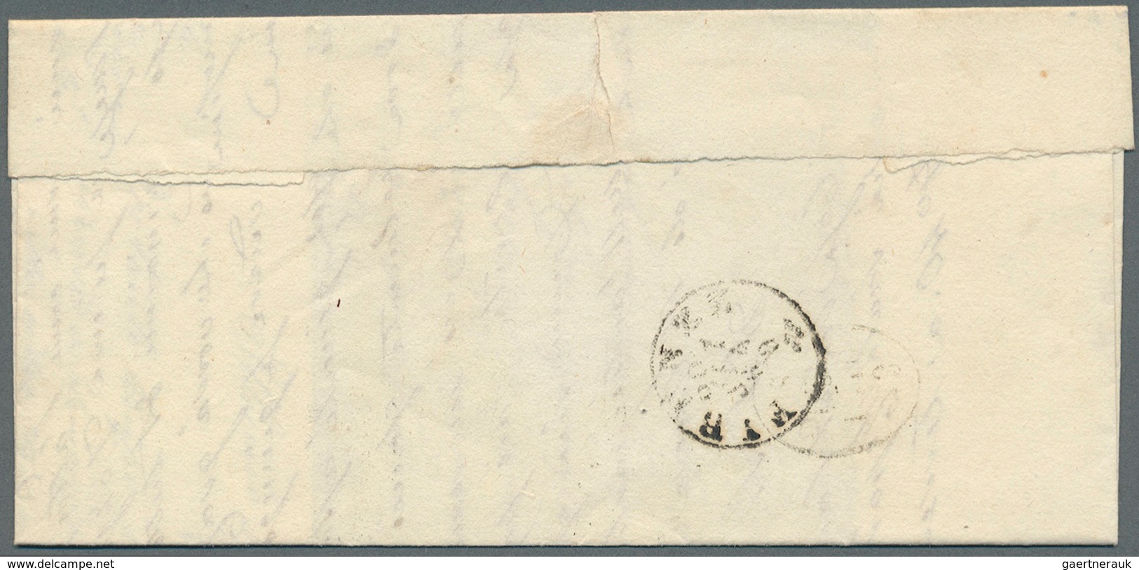 Italien - Portomarken: 1863/1868 Five Letters With Non Canceled Porto Stamps (clearly Visible Differ - Taxe