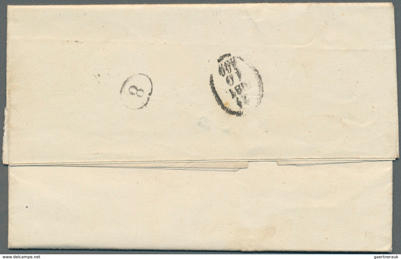 Italien - Portomarken: 1863/1868 five letters with non canceled porto stamps (clearly visible differ