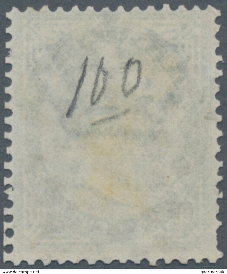 Italienische Post Im Ausland - Allgemeine Ausgabe: 1874, 5c. Greenish Grey Oblit. By Black Dotted Rh - Autres & Non Classés