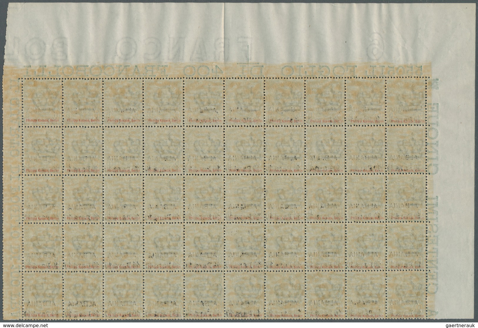 Italienische Post In Albanien: 1907, Victor Emanuel III. 5c. Green With Opt. ‚ALBANIA / 10 Para 10‘ - Albanie