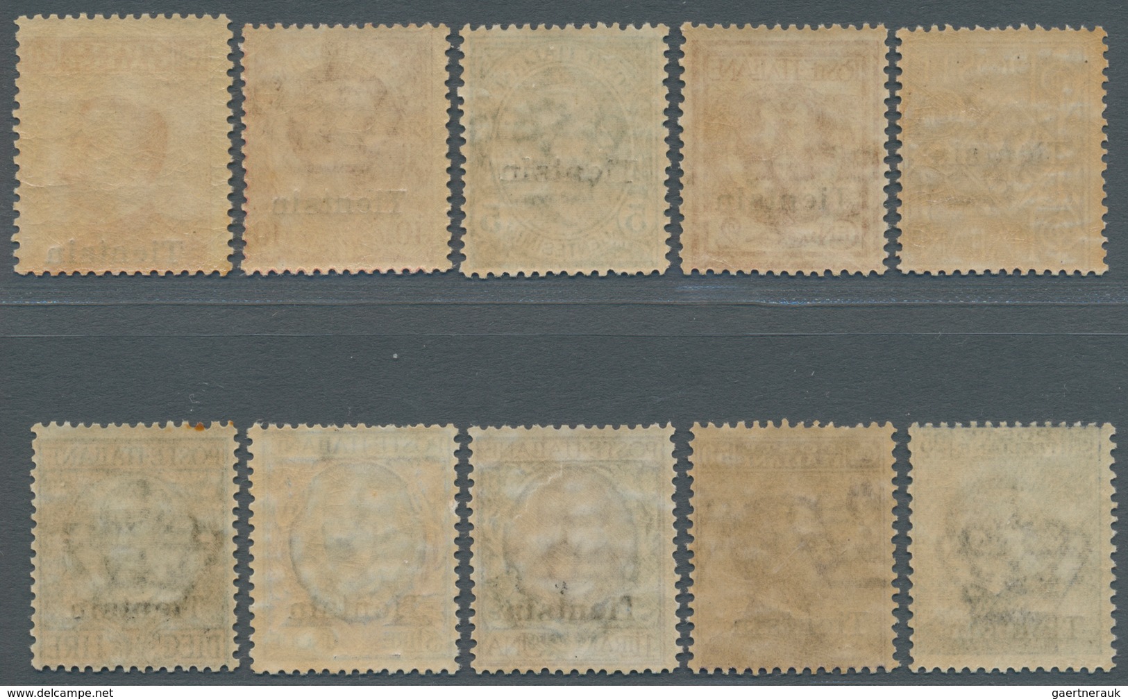 Italienische Post In China: 1917/1918, TIENTSIN, 1c. To 10l., Complete Set Of Ten Values (10l. Toned - Tientsin