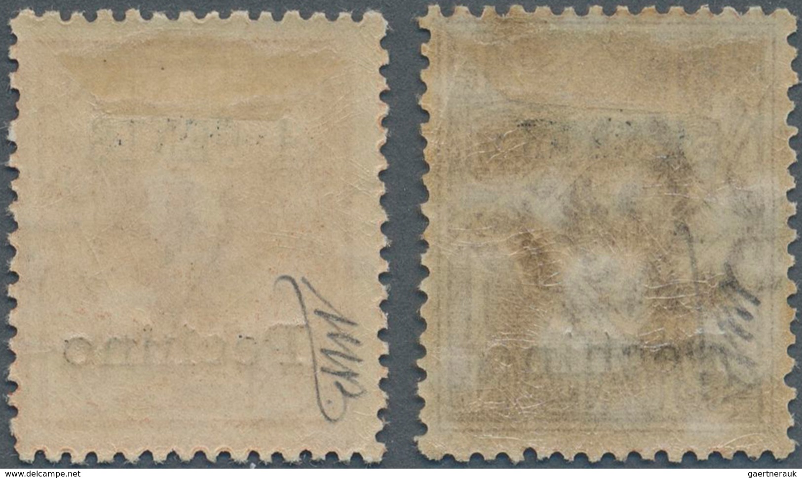 Italienische Post In China: 1918, "1 CENTS" On 1c. Brown And "1 CENTS" On 2c. Orange-brown, The Two - Tientsin