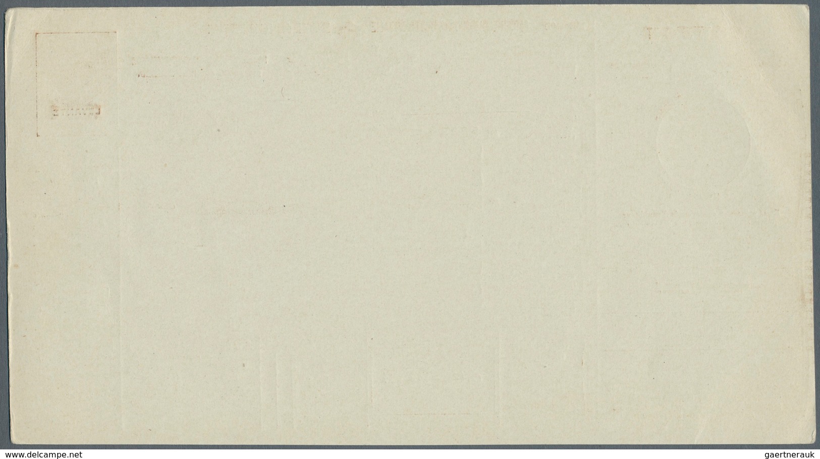 Italienische Post in der Levante: 1908: set of five unused postal stationery parcel cards, unused, r