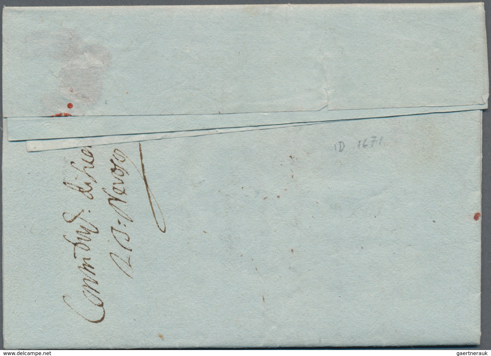 Italien - Französische Armeepost: 1801, "No. 21 / ARM. D'ITALIE" On Entire Folded Letter Dated "9th - 1. ...-1850 Vorphilatelie