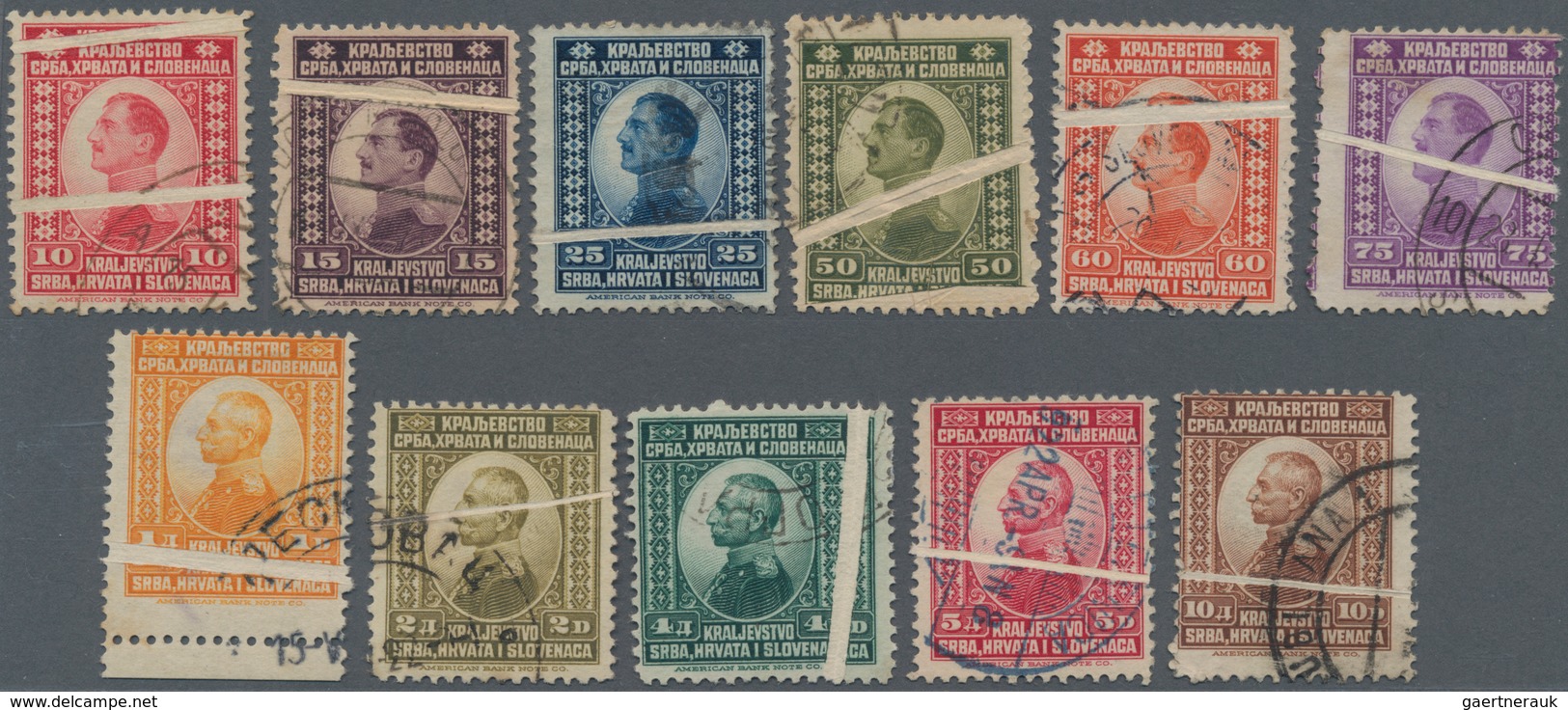 Jugoslawien: 1921 (16 Jan). 1st General Issue For The Whole Kingdom. Printed By The “American Bankno - Unused Stamps