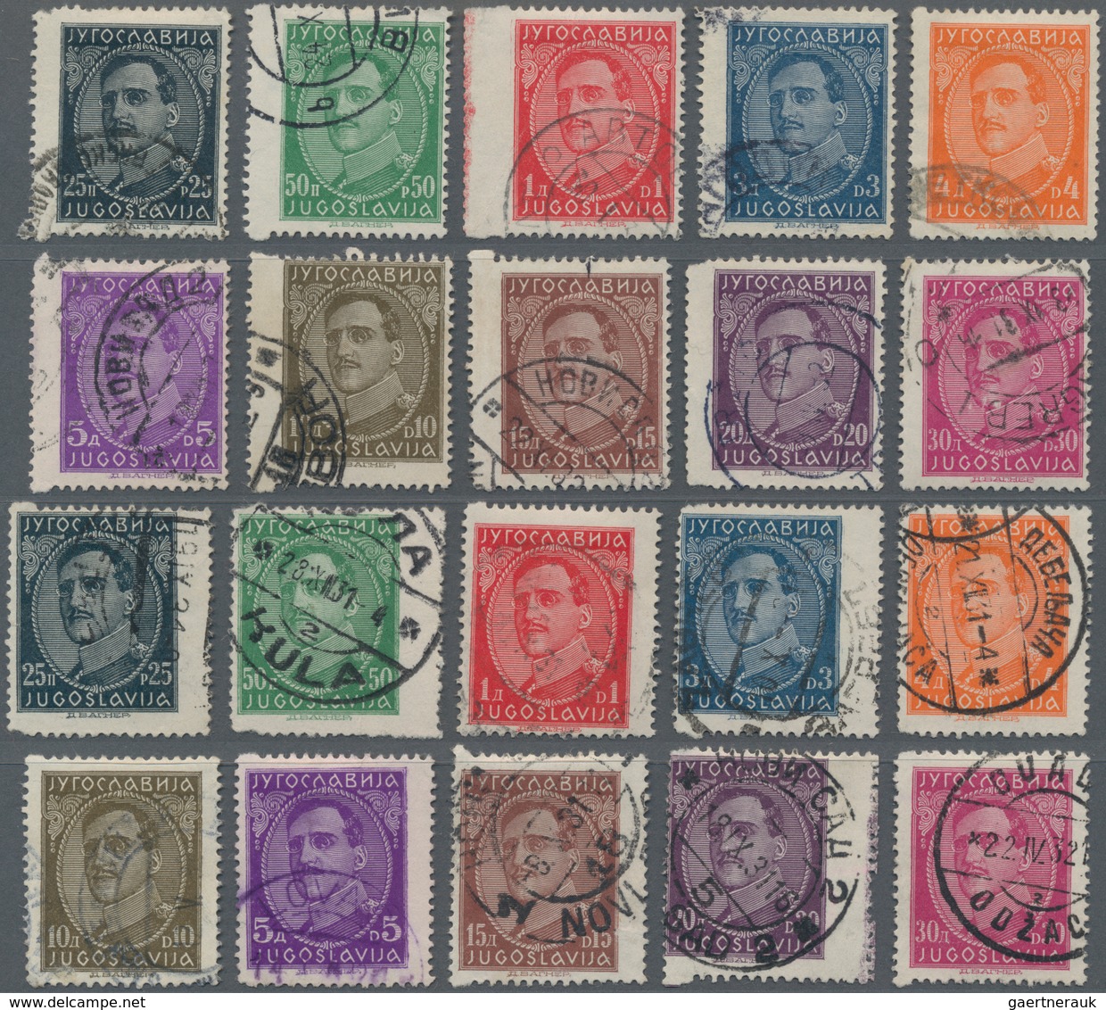 Jugoslawien: 1931 (1 Sep). King Alexander. With Engraver’s Name “D. VAGNER” (Cyrillic) Underneath De - Unused Stamps