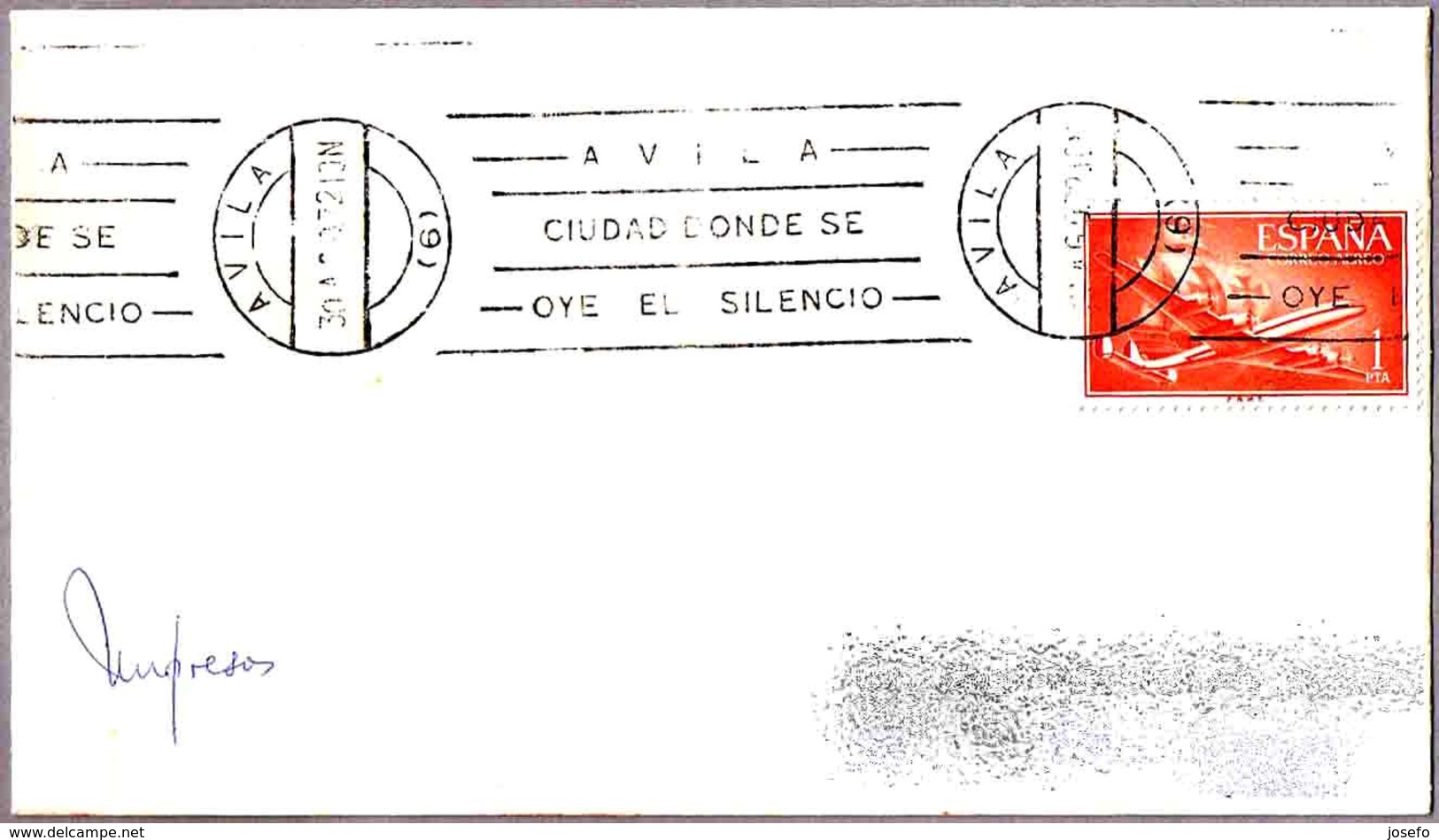 AVILA, CIUDAD DONDE SE OYE EL SILENCIO - City Where You Hear The Silence. Avila 1972 - Cartas & Documentos