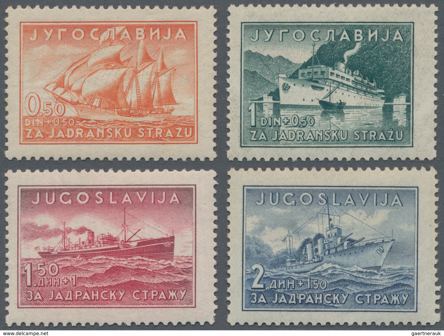 Jugoslawien: 1939 (6 Sep). King Peter`s Birthday And Adriatic Guard Fund. 0.50D+0.50D Dull Vermillio - Unused Stamps
