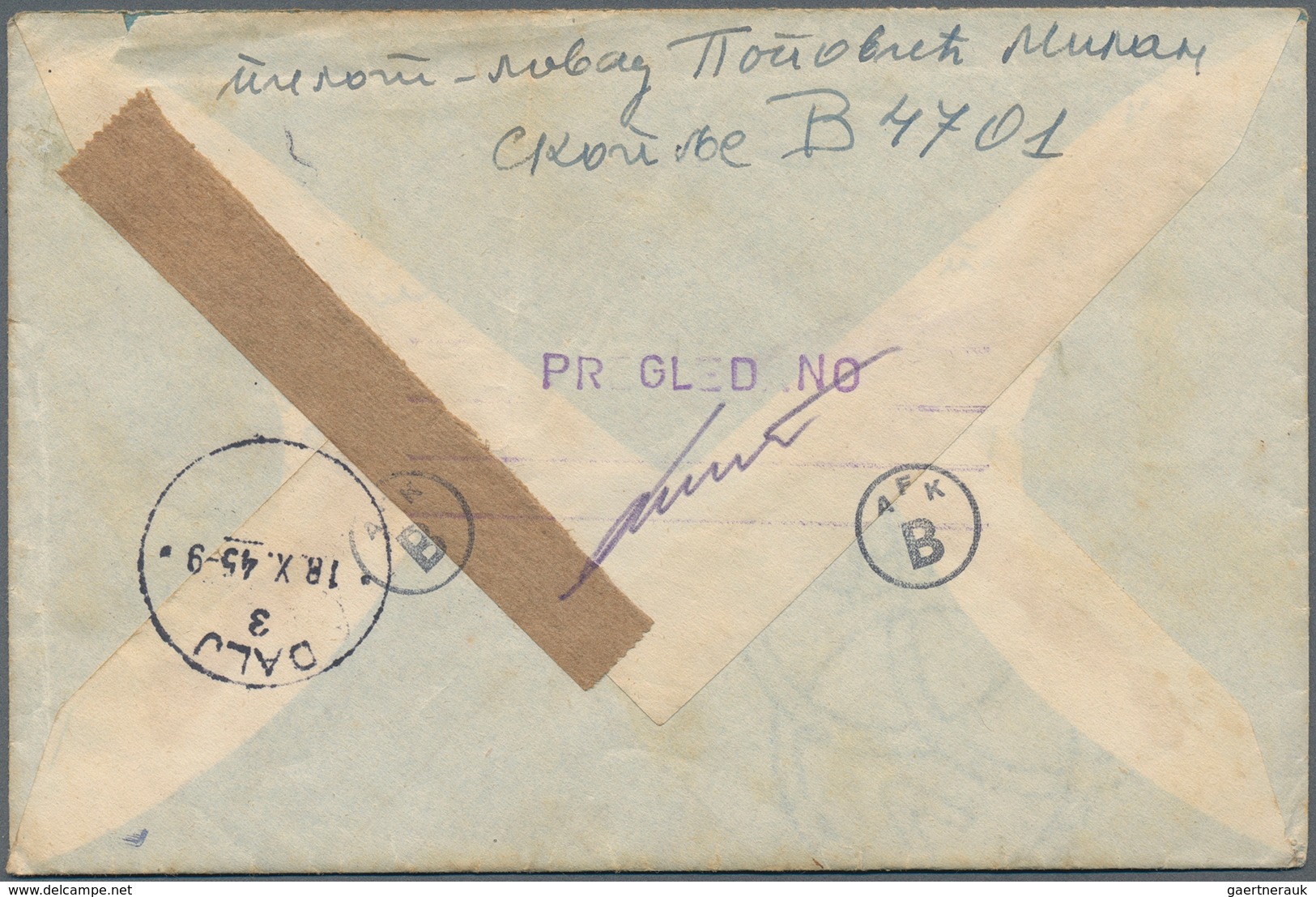Jugoslawien: 1945, MILITARY MAIL, With Full Enclosure To An Address In DALJ, Near Osijek, Croatia, E - Unused Stamps