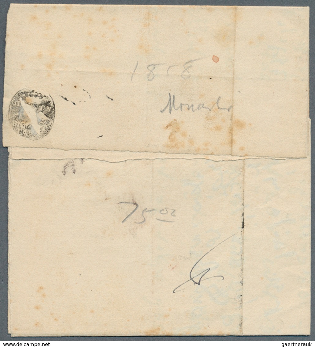 Jugoslawien - Besonderheiten: 1858,1861, MONASTIR, Letter And Part Of Letter, Each With Clear Strike - Other & Unclassified