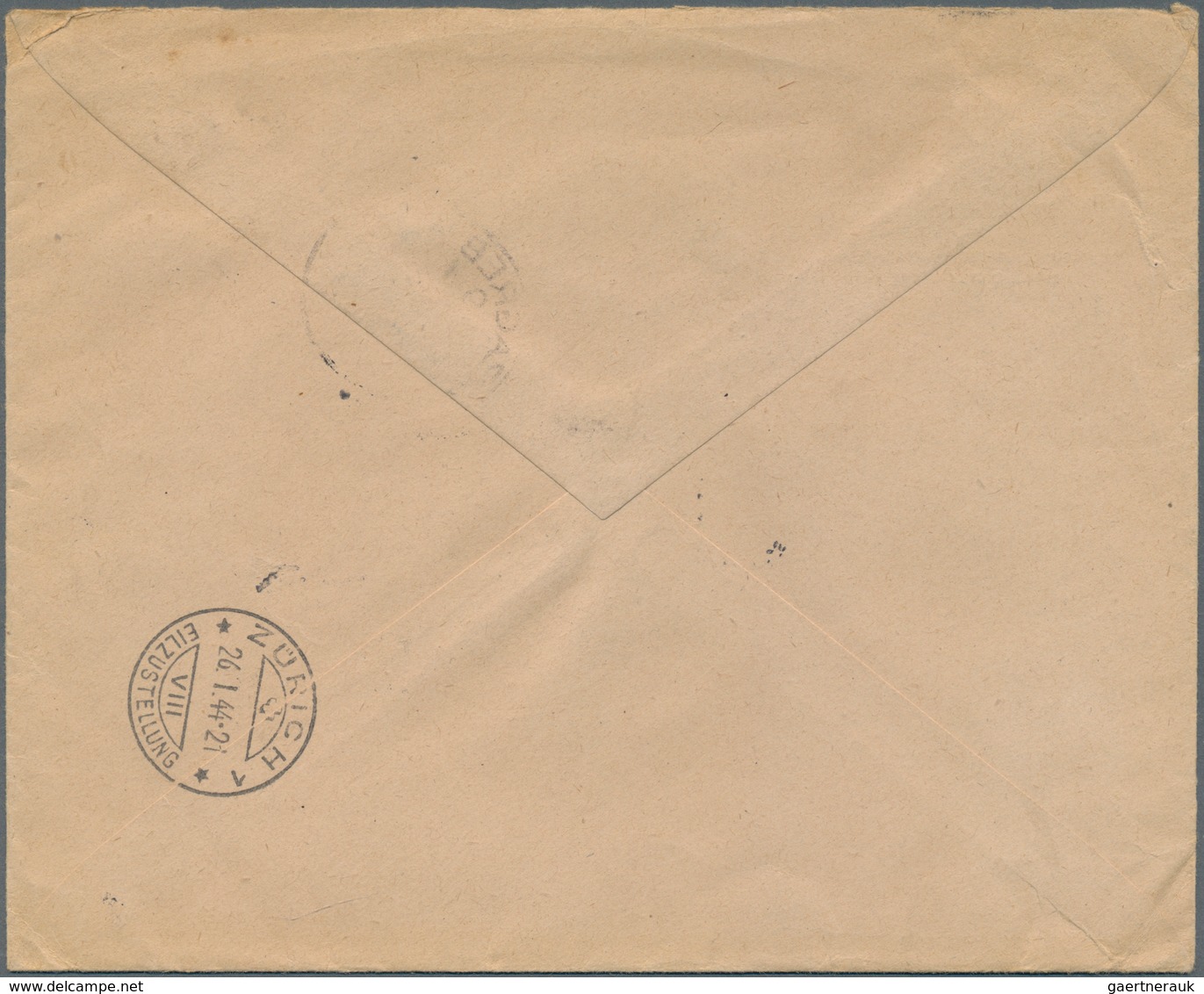 Kroatien: 1944. Registered Express Letter To ZURICH (endorsed 21 Kg), A High Franking Of 27 Kuna Req - Croatia