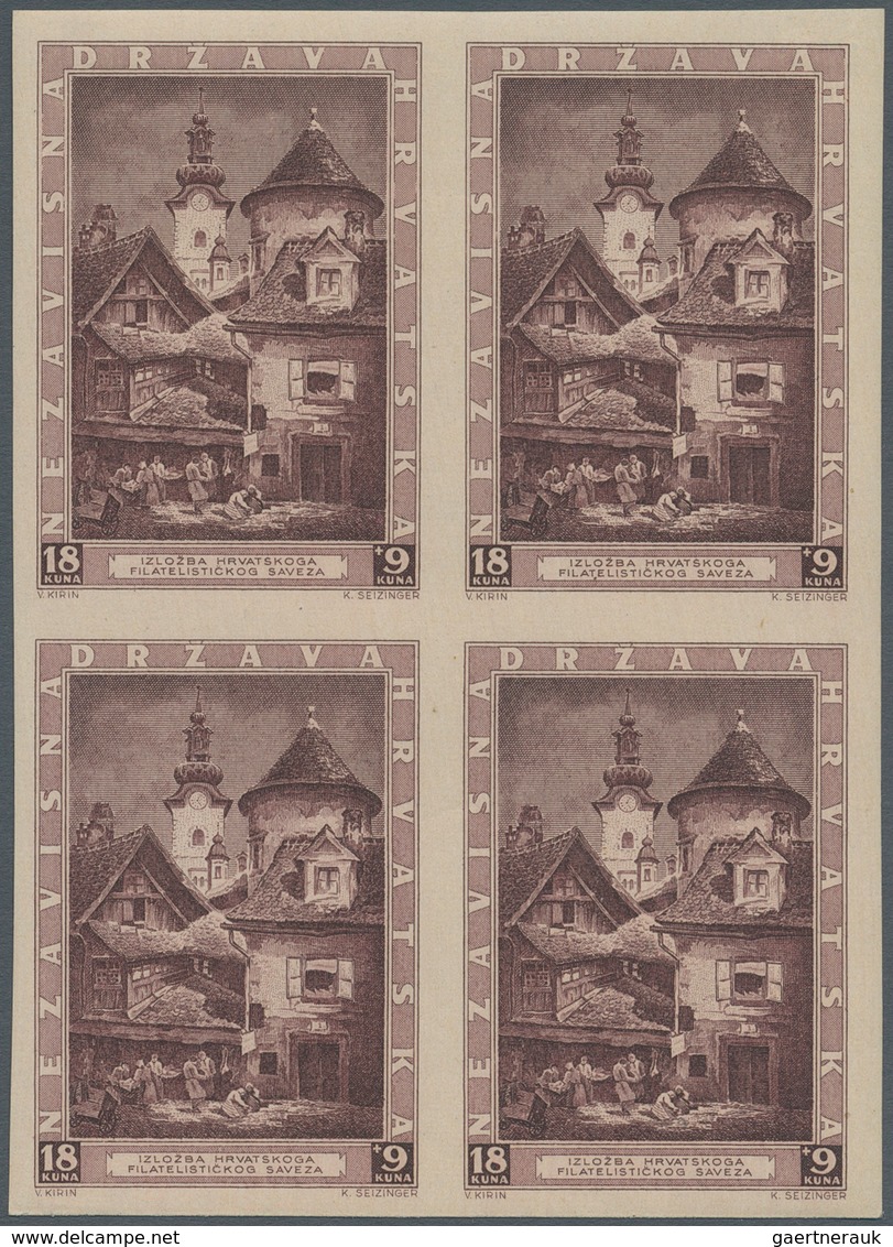 Kroatien: 1943 (12 Sep). Philatelic Exhibition, Zagreb (St. Mary’s Church And Cistercian Monastery, - Kroatien