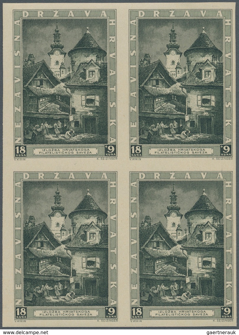 Kroatien: 1943 (12 Sep). Philatelic Exhibition, Zagreb (St. Mary’s Church And Cistercian Monastery, - Croatia