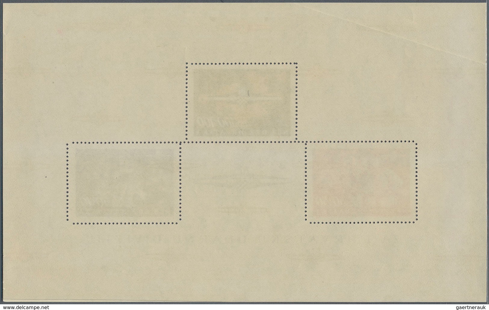 Kroatien: 1945, Sturmdivisions Block On Different Paper, Mint Never Hinged. The Block Has A Break Le - Croatia