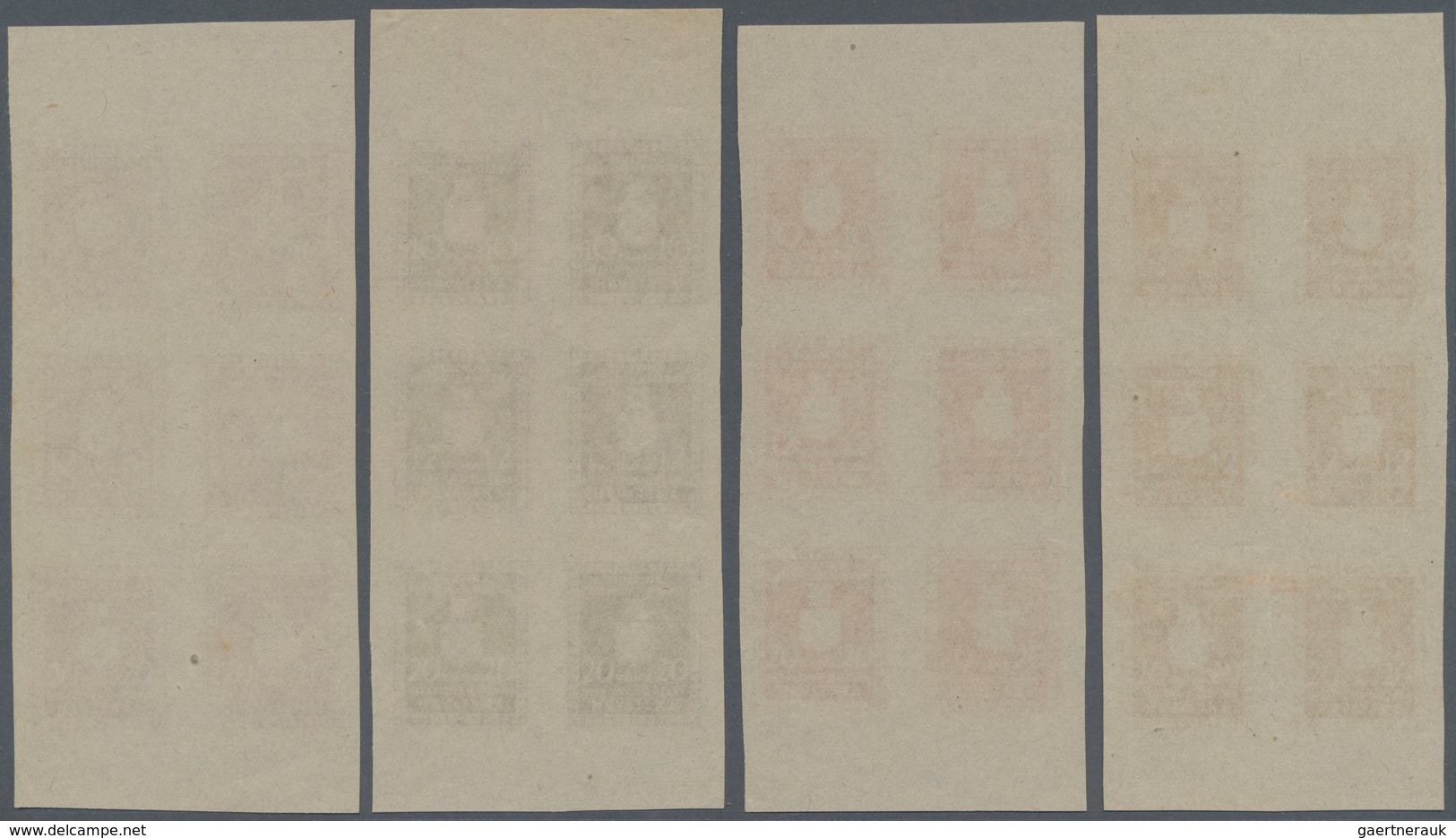 Kroatien - Dienstmarken: 1942. OFFICIALS. 10K, 12K & 20K, IMPERF, Printed In SE-TENANT Vertical Bloc - Croatie
