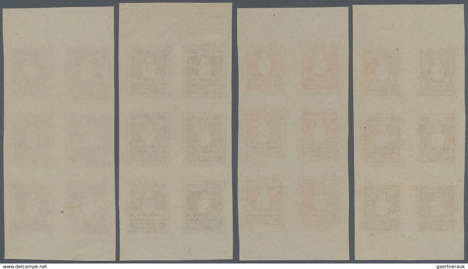 Kroatien - Dienstmarken: 1942. OFFICIALS. 10K, 12K & 20K, IMPERF, Printed In SE-TENANT Vertical Bloc - Croatia