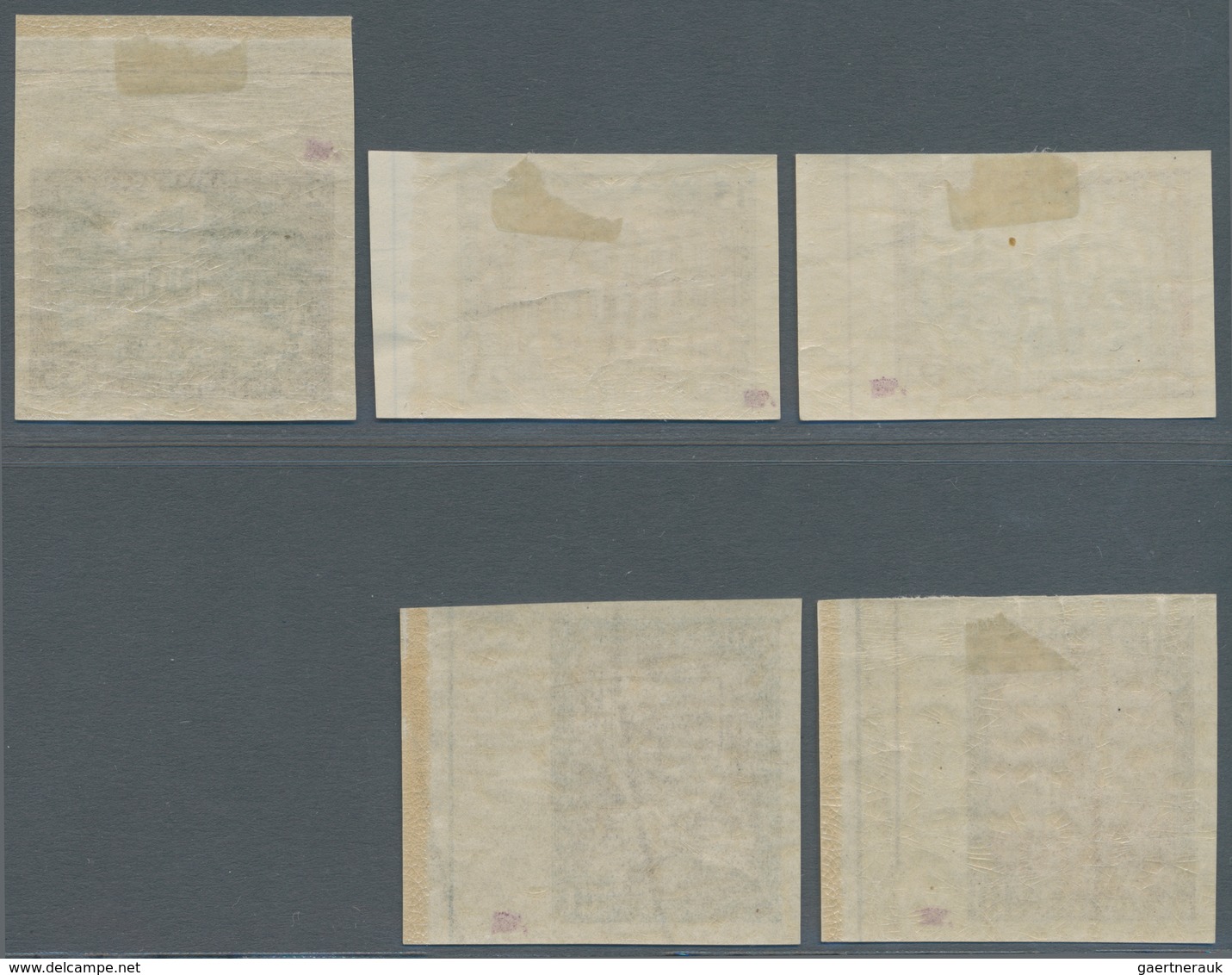 Lettland: 1925, 300 Years City Of LIBAU Imperforated Set, All With Large Margins. Traces Of Hinge On - Lettonie