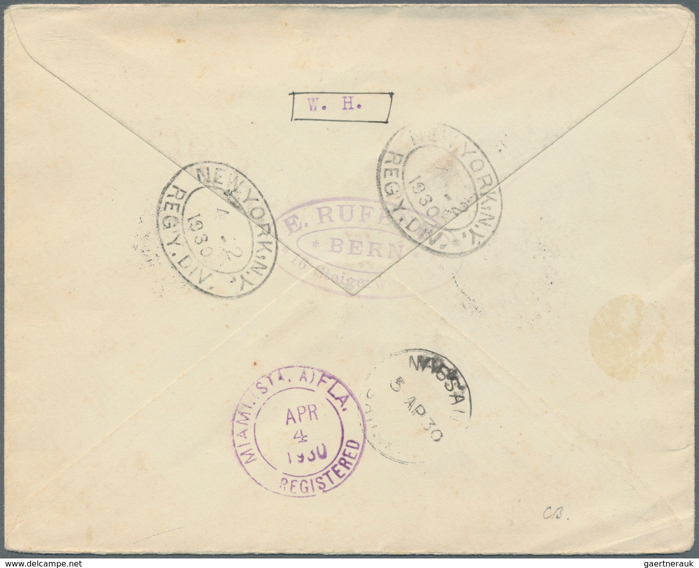 Liechtenstein: 1930, 10,20 U.30 Rp. Fürst U.Fürstin Und 3x 30 Rp. Freimarke Auf R-LP-Brief Von Tries - Lettres & Documents