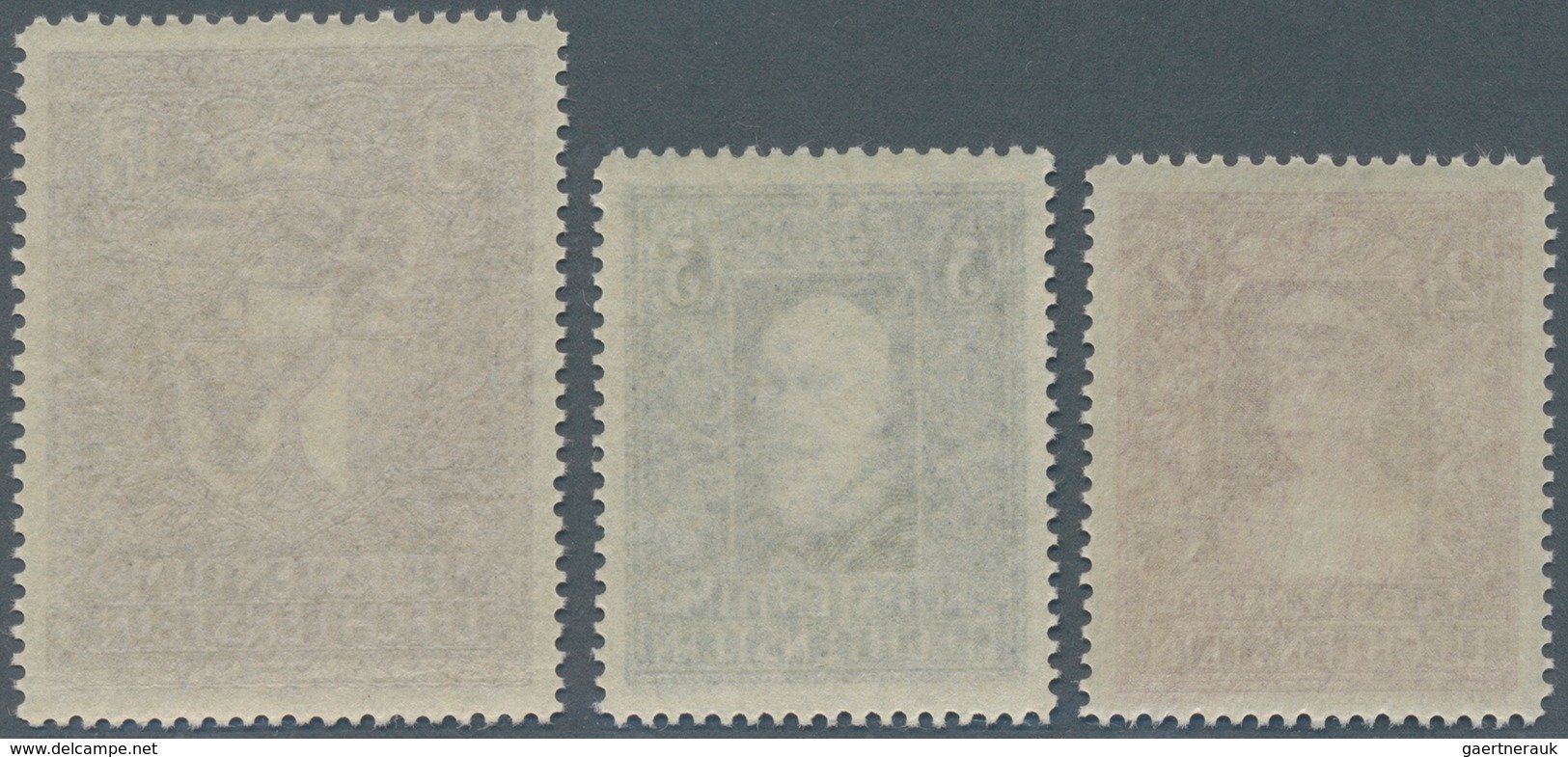 Liechtenstein: 1933, 3 Freimarken, Perfekt Zentrierte Postfrische Luxusstücke (S.B.K.= 1.500) - Lettres & Documents