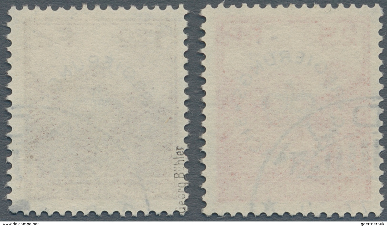 Liechtenstein - Dienstmarken: 1933, 25 Rp. Und 1,20 Fr. Mit Schwarzem Aufdr. REGIERUNGS DIENSTSACHE, - Dienstmarken