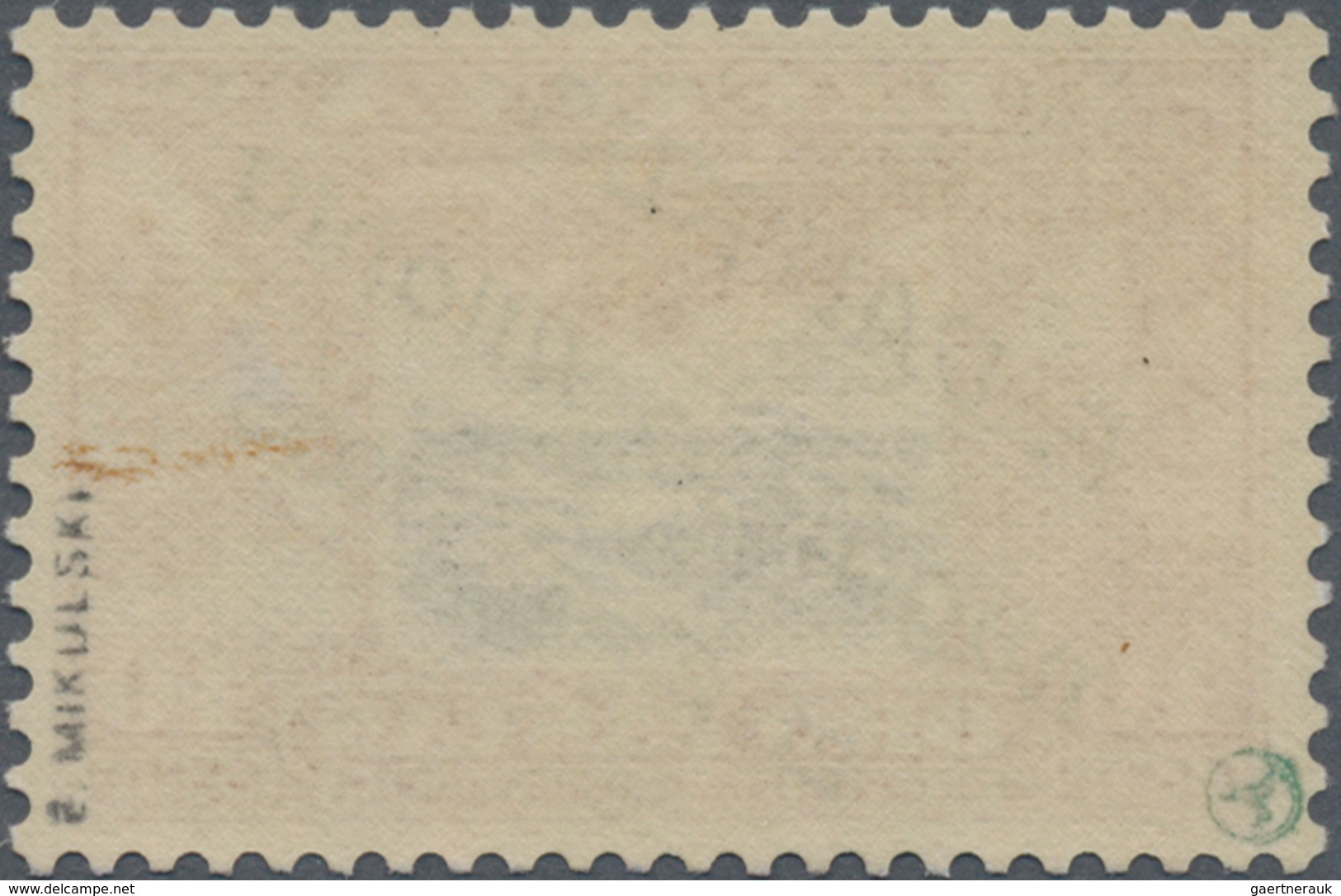 Litauen: 1935, 40 C With Overprint For The Atlantic Flight Of Feliksas Vaitkus, Signed And Foto-cert - Lituanie