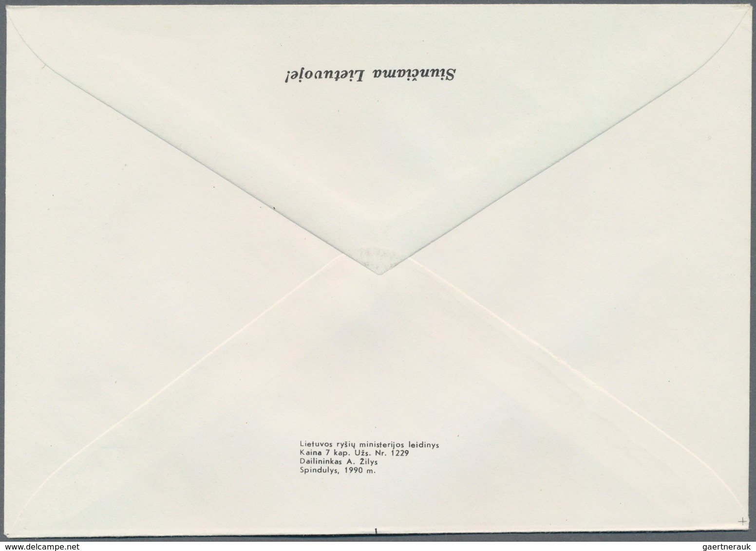 Litauen - Ganzsachen: 1990 Two Unused Postal Stationery Envelopes U 3 + U 3I, The Light Green Stampe - Lituanie