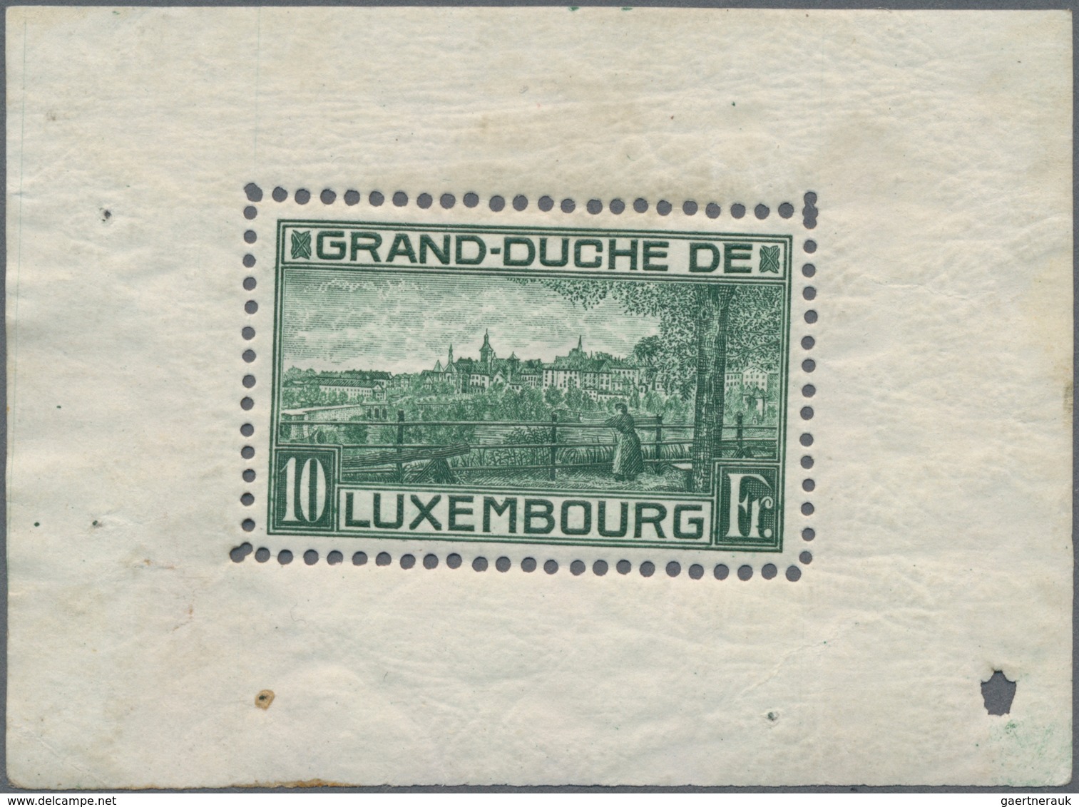 Luxemburg: 1923 Birth Of Princess Of Luxembourg Some Imperfections Of Perforation And Gum, Poor Cent - Other & Unclassified