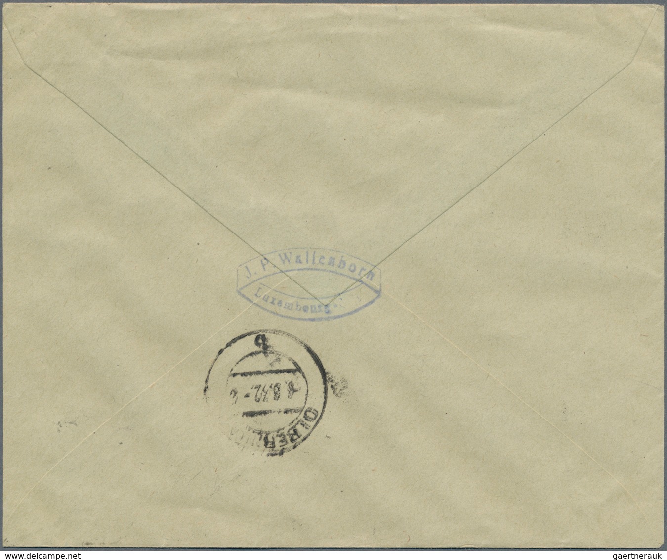 Luxemburg: 1932, Complete Set "Breguet Biplane" On Registered Cover From Luxembourg-Ville, 6.8.32, W - Autres & Non Classés