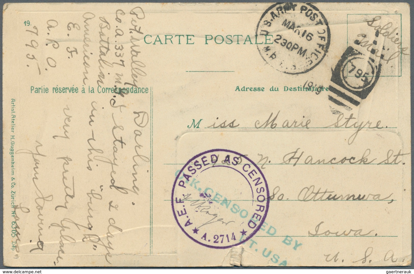 Luxemburg - Besonderheiten: 1919, Ppc Showing Flag Of Luxemburg And A Small Picture Of Diekirch Sent - Other & Unclassified