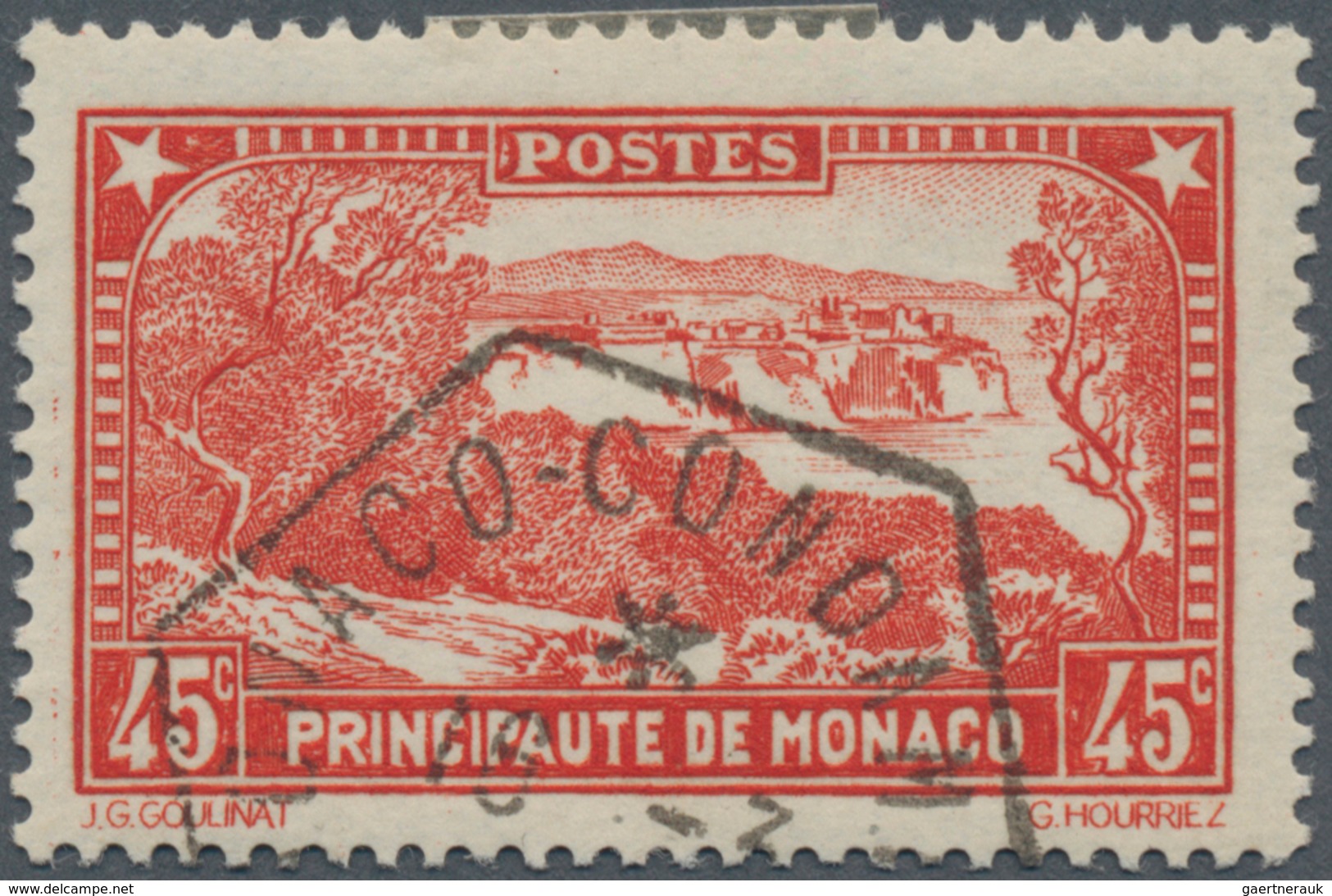 Monaco: 1933, 45 C. Bright-red, Fresh Colour, Used, Very Fine. (Mi€500,-). - Used Stamps