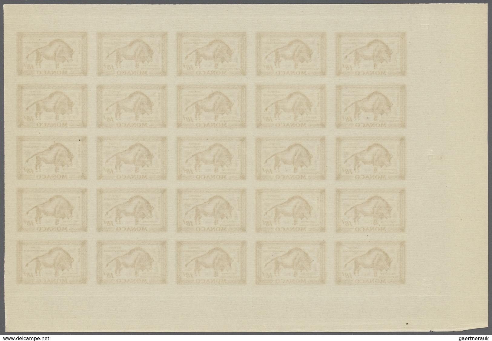 Monaco: 1949, 100th Birthday Of Prince Albert I. Complete Set Of Eight In IMPERFORATE Blocks Of 25 F - Oblitérés