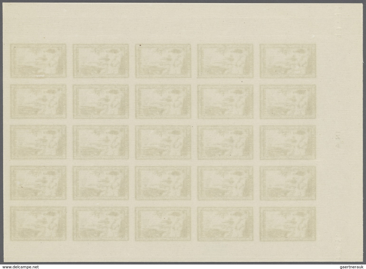 Monaco: 1949, 100th birthday of Prince Albert I. complete set of eight in IMPERFORATE blocks of 25 f