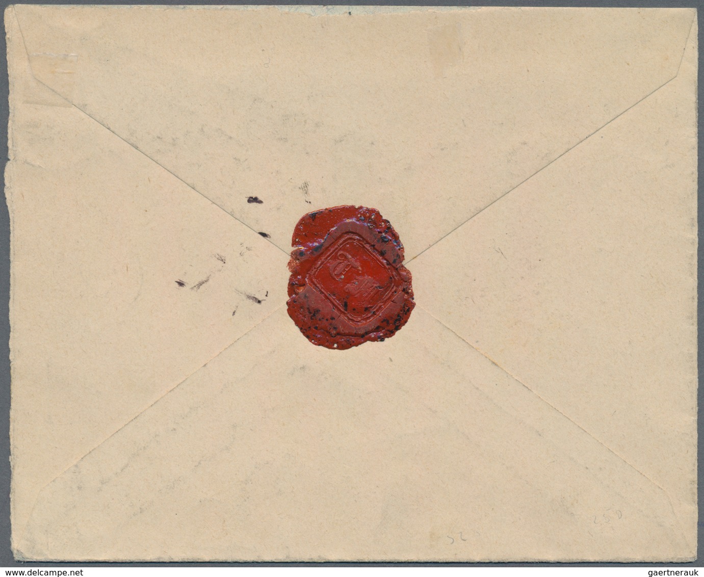 Montenegro: 1879 (ca), Registered Envelope To Austria Franked 1879 Second Printing 2n Yellow (Michel - Montenegro