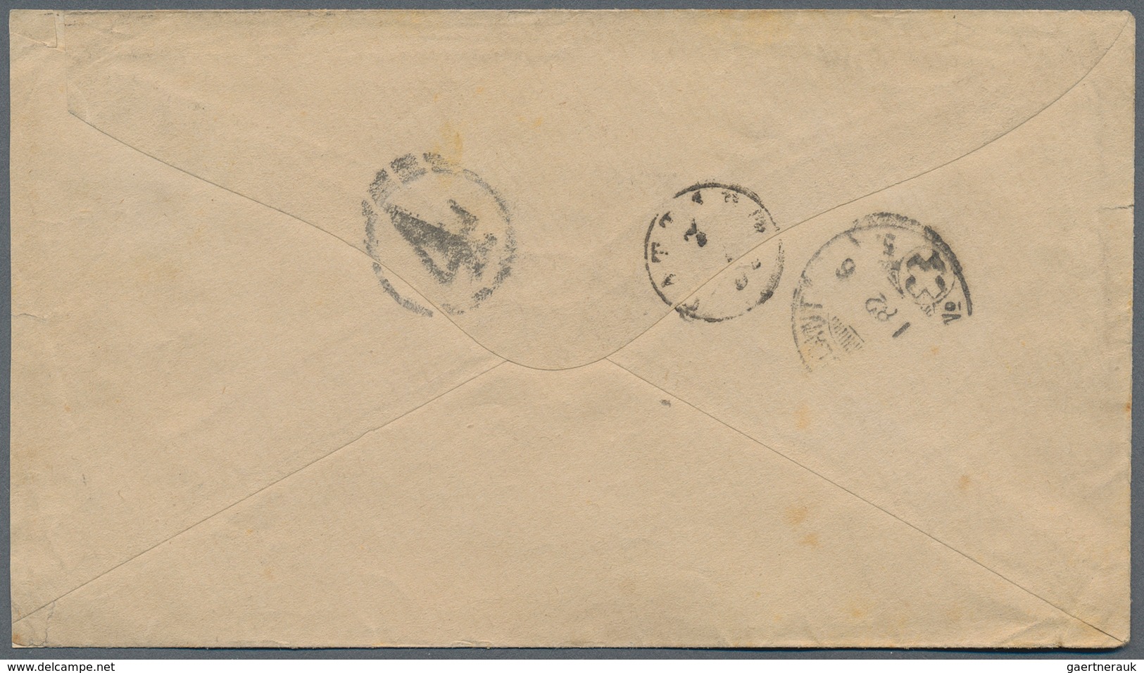 Montenegro: 1882. Envelope To Switzerland, Franked With Scarce INTERMEDIATE PRINTING 10 N Pale Blue, - Montenegro