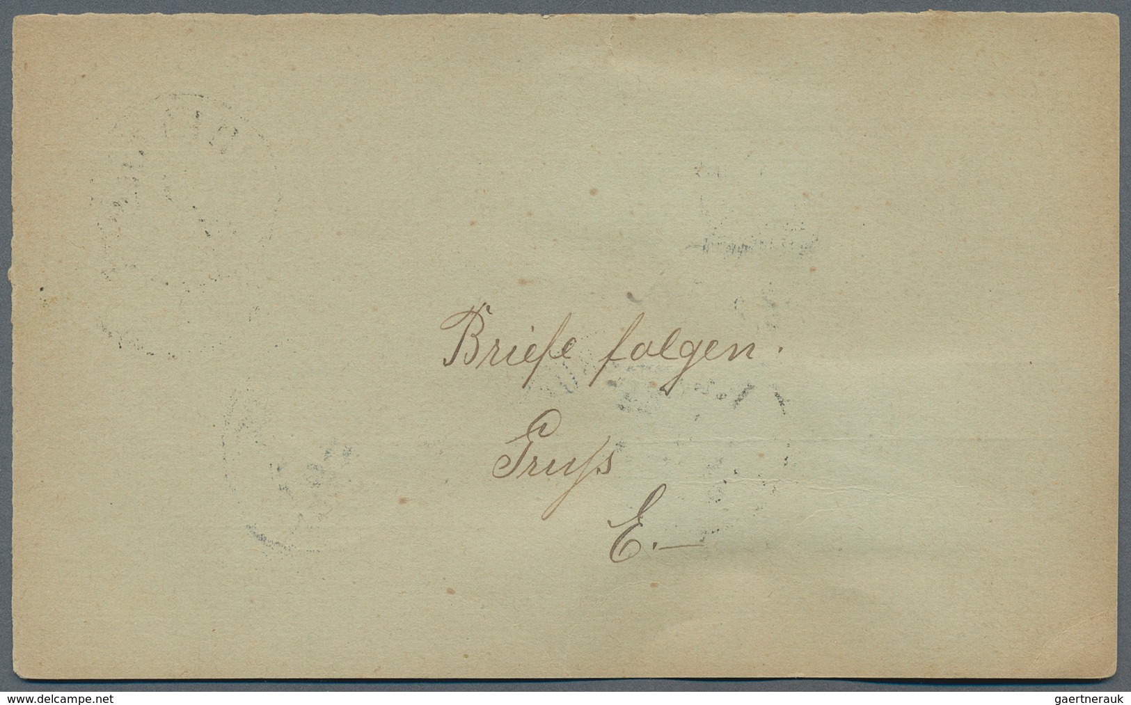 Montenegro - Ganzsachen: 1892. Prince Nicholas Stationey Card, 2 N Green/greenish From PROOF PRINTIN - Montenegro