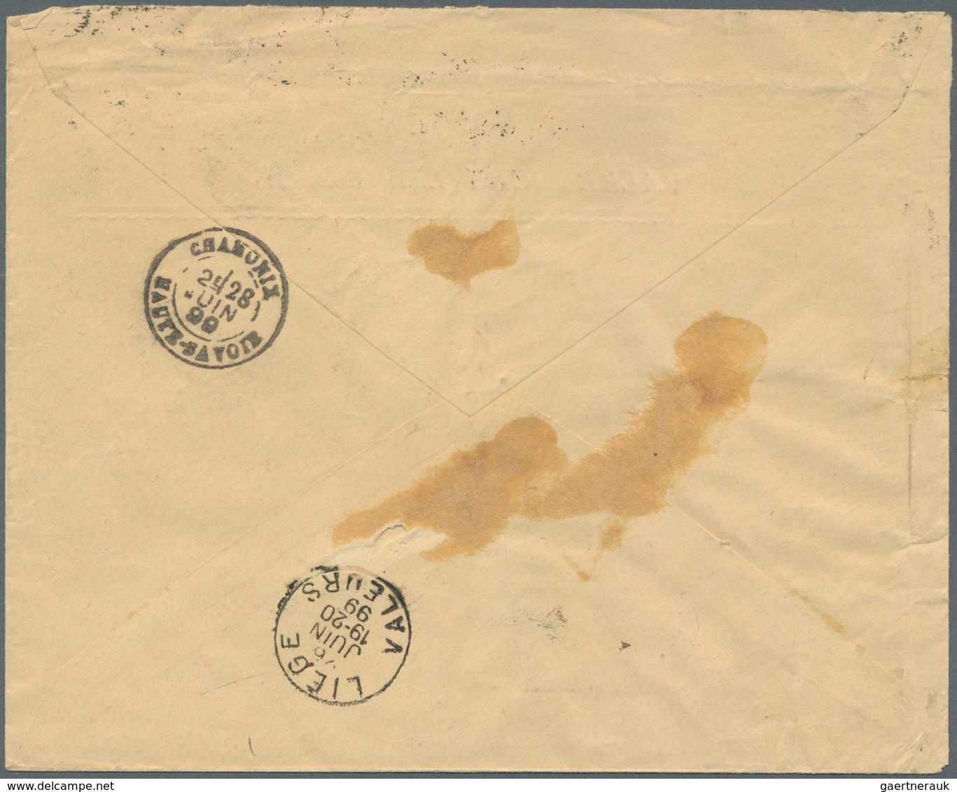 Niederlande: 1899, Wonderful Eight Color Franking On Registered Letter From "Grand-Hotel" In Valkenb - Other & Unclassified