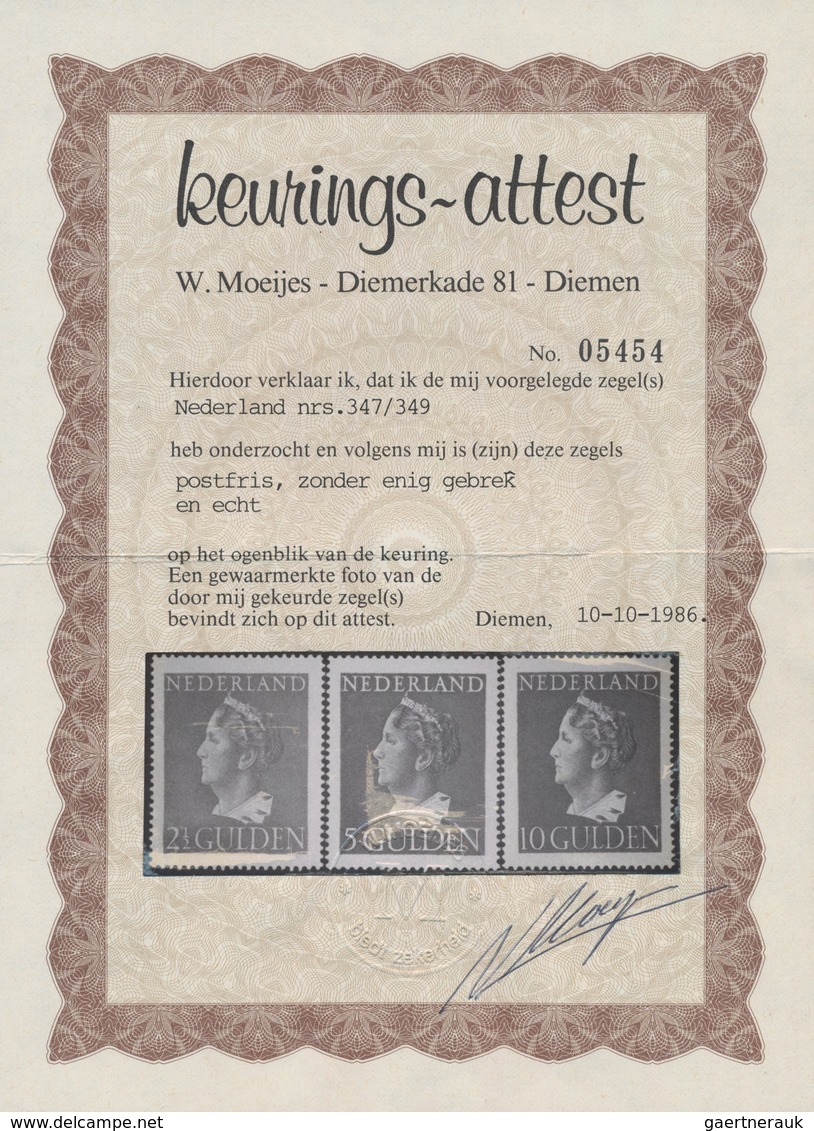 Niederlande: 1946, Perfekt Zentrierter Postfrischer Luxussatz, Gezähnte Freimarken-Ausgabe Im Größer - Sonstige & Ohne Zuordnung