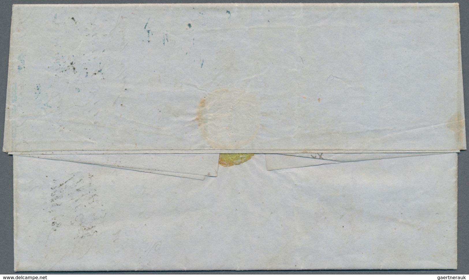 Norwegen: 1855 Inland Letter With Mi. 1 With Lattice Postmark From Laurvig To Skien, Nice Wide-margi - Briefe U. Dokumente
