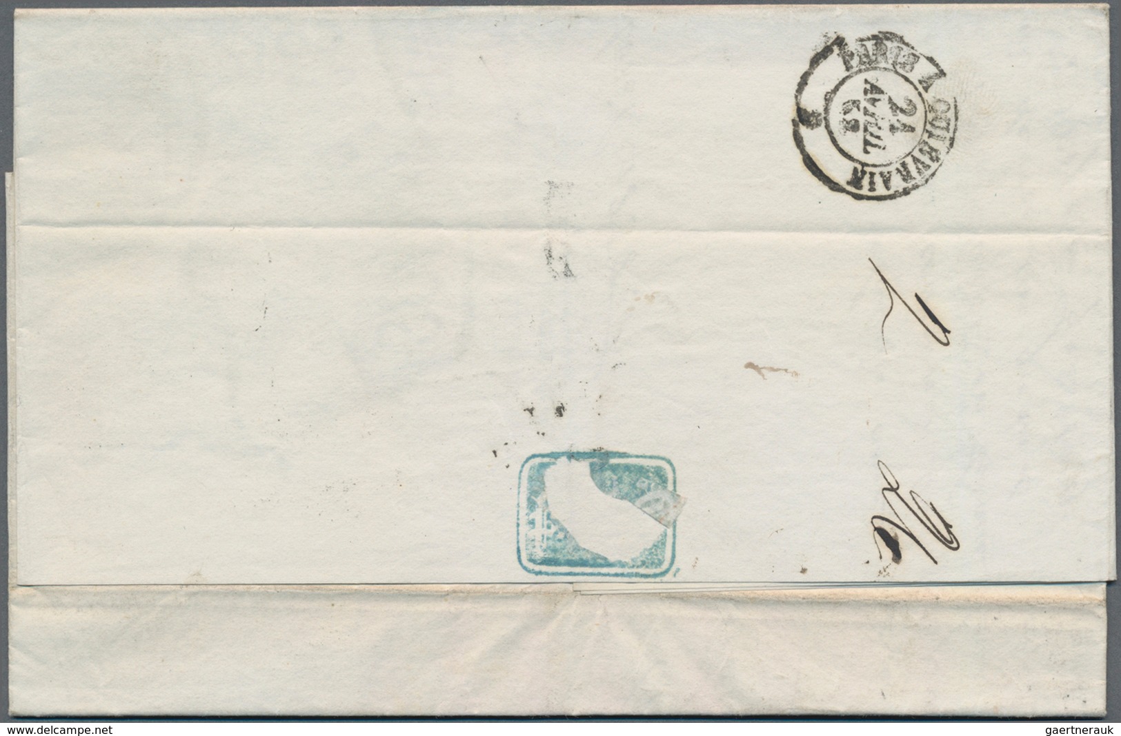 Norwegen - Stempel: 1858/60 Two Folded Letters, Both As Unfranked Foreign Letters (incoming Mail) Fr - Other & Unclassified