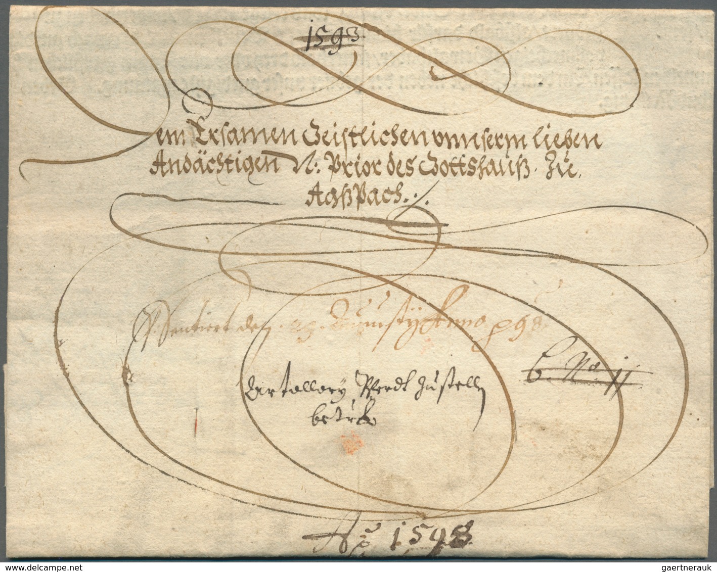 Österreich - Vorphilatelie: 1598, Wien, "Matthias Von Gottes Gnaden, Erzherzog Von Österreich, Herzo - ...-1850 Vorphilatelie