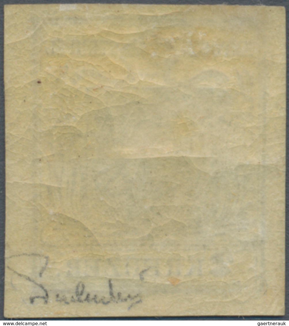 Österreich: 1850, 2 Kr Schwarz, Type IIIa Auf Handpapier In Ungebrauchter Ausnahmeerhaltung, Voller - Unused Stamps