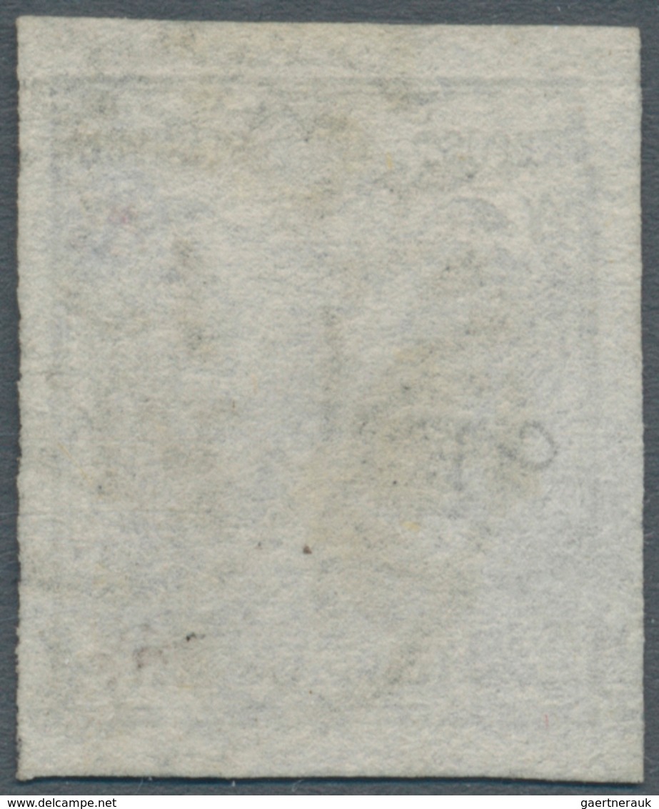 Österreich: 1850, Wappenzeichnung 2 Kr. Schwarz, TYPE I A, Feinstdruck, Mit Sehr Schönem Plattenfehl - Ungebraucht
